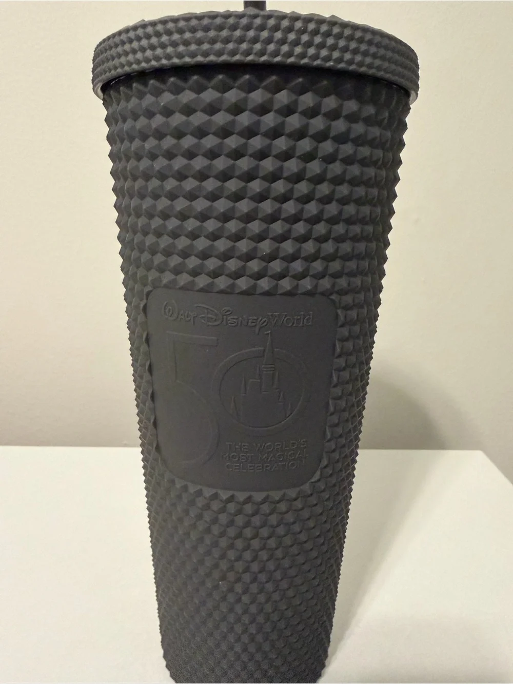 Walt Disney World 50th Anniversary Geometric Starbucks Tumbler with Straw